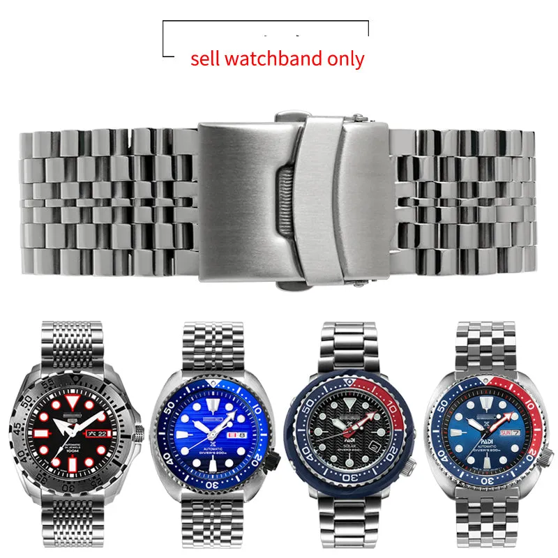 Solid Stainless Steel Watch Straps - Straight End