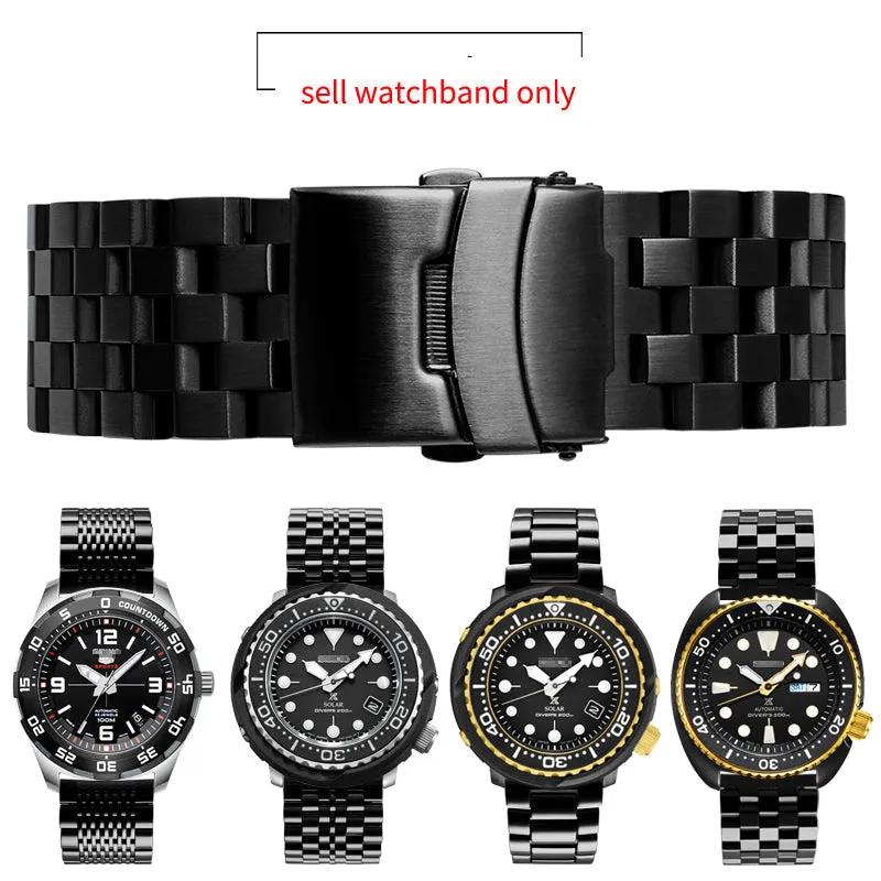 Solid Stainless Steel Watch Straps - Straight End