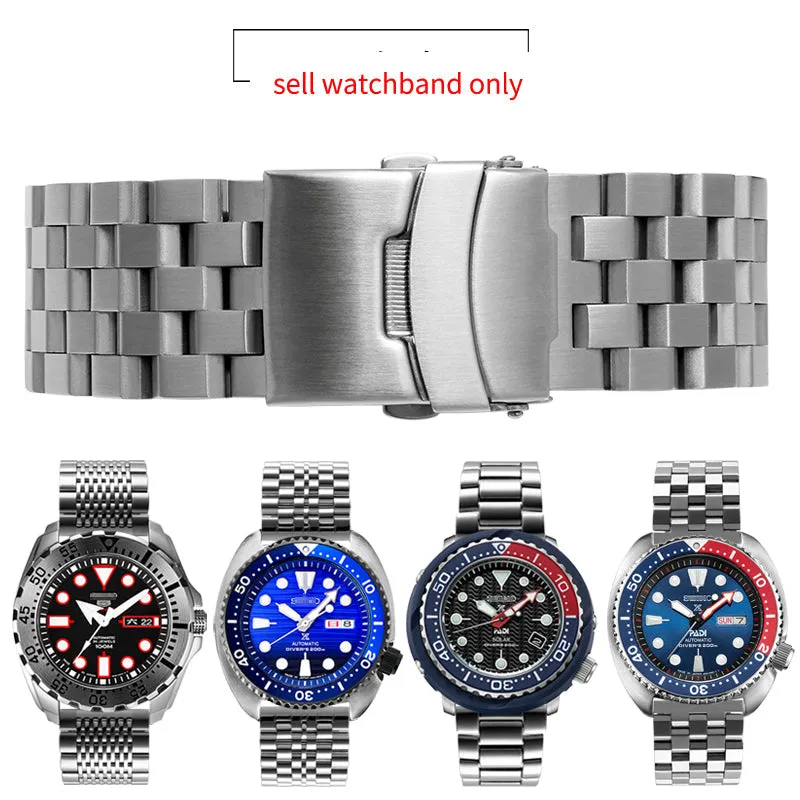 Solid Stainless Steel Watch Straps - Straight End