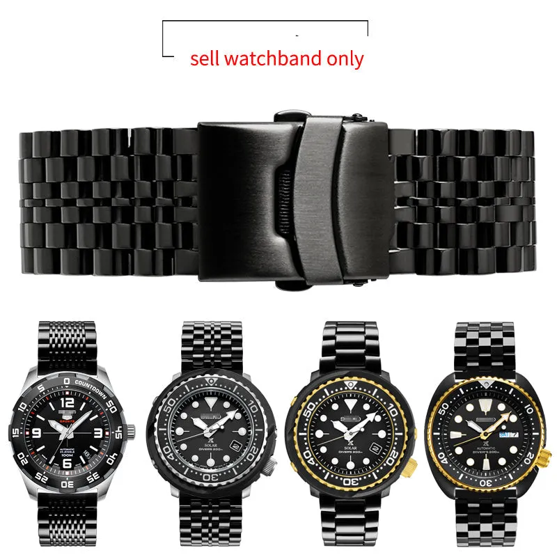 Solid Stainless Steel Watch Straps - Straight End