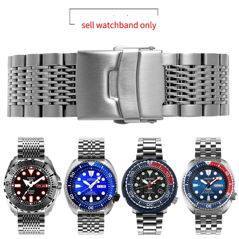 Solid Stainless Steel Watch Straps - Straight End