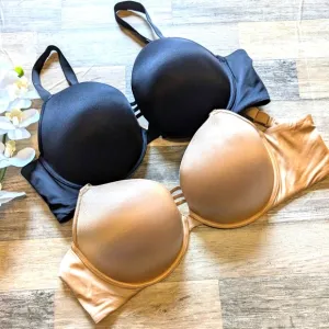 Soma beige and black stunning pushup bra bundle 40DD EUC