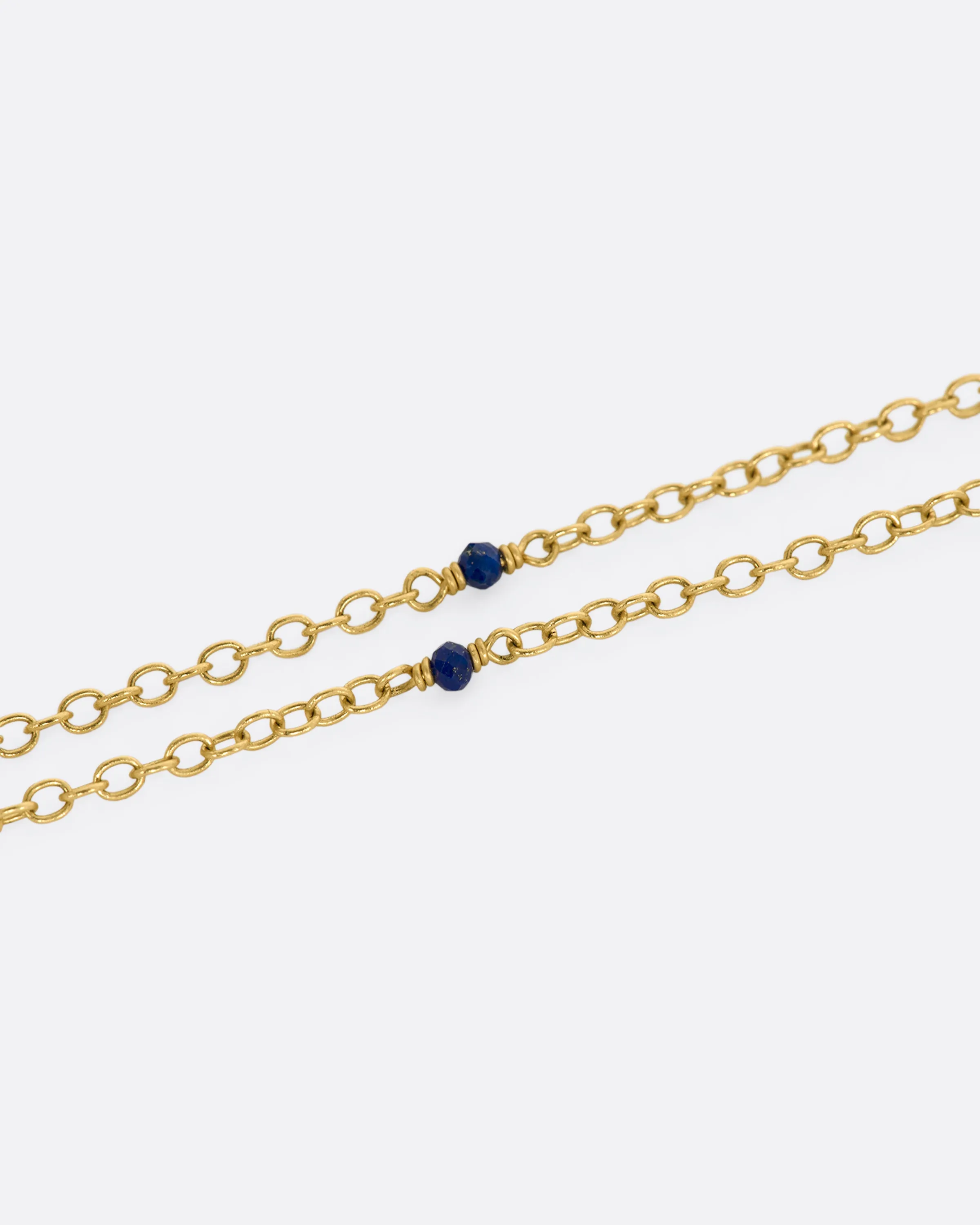 Soufflé Pearl and Lapis Pendant Necklace