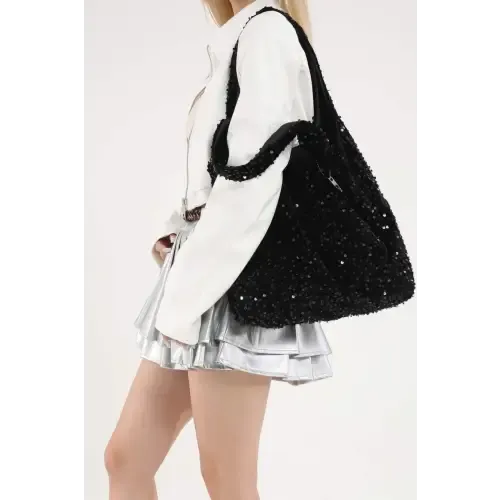 Sparkle in Style with Our Sequin Polyester Handbag for Every Occasion