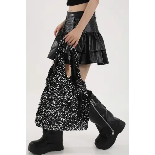 Sparkle in Style with Our Sequin Polyester Handbag for Every Occasion