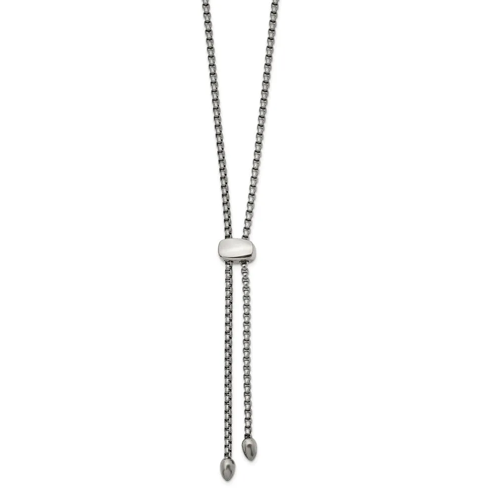 Stainless Steel Polished Fancy Adjustable up to 20.5in Necklace
