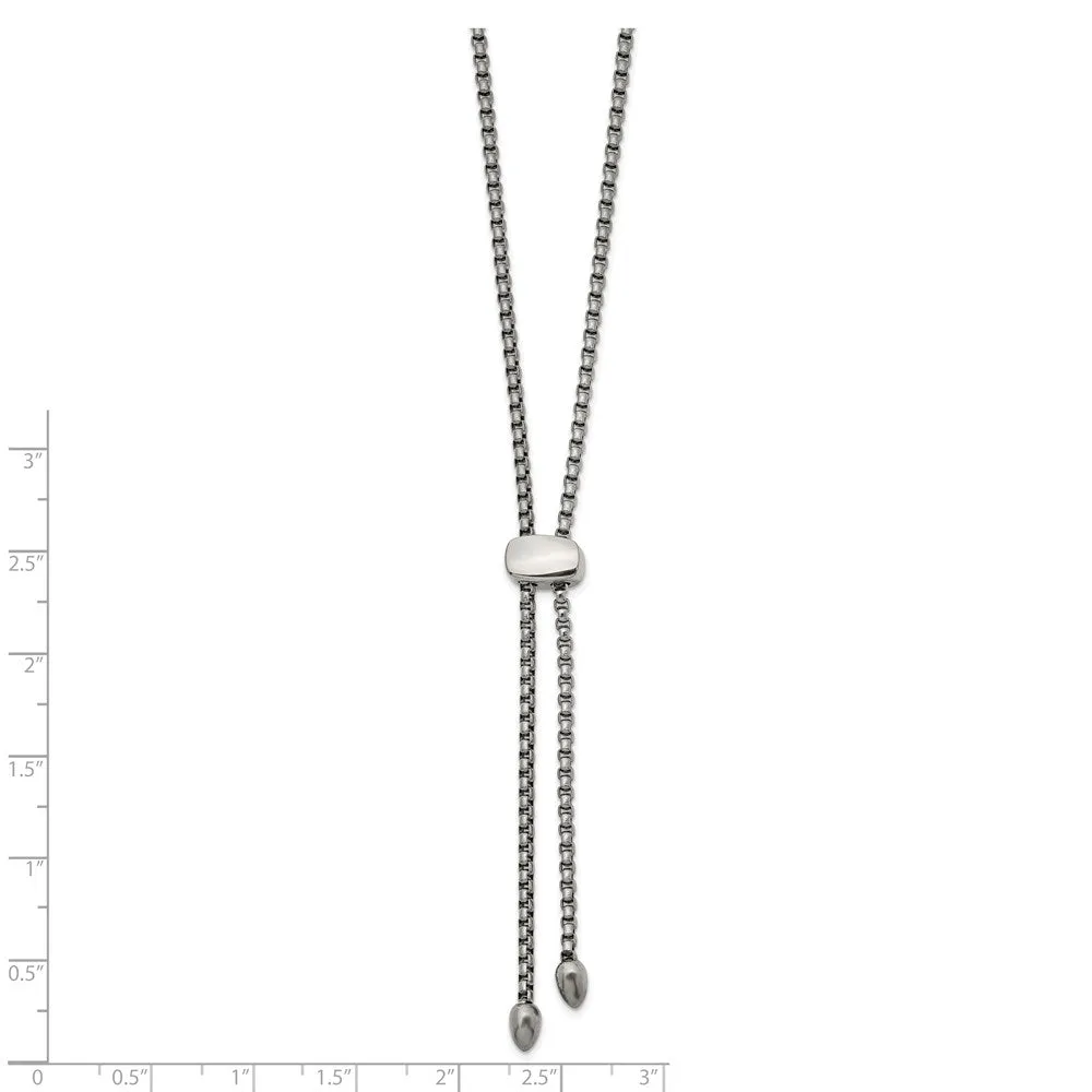 Stainless Steel Polished Fancy Adjustable up to 20.5in Necklace