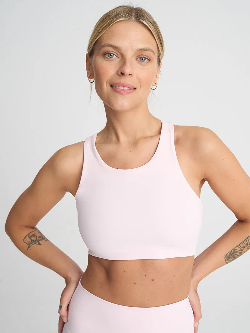 Stanik z wycięciem na plecach Goddess, Soft Pink