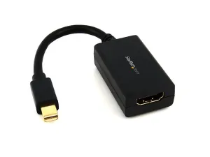 Star Tech Mdp2 Hdmi Adaptador Mini Display Port Macho Hdmi Hembra, Negro