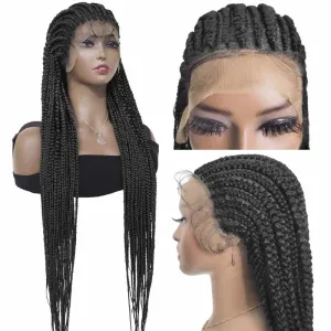 Stitch Cornrow Braid Wigs Synthetic Hair Full Head for Black Women