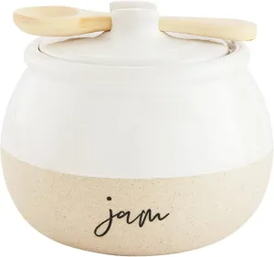 STONEWARE JAM JAR SET