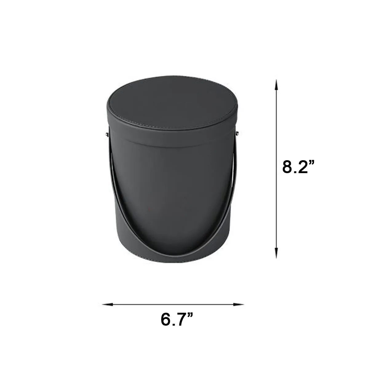 Storage Box Trash Can, Custom Logo For Your Cars, Portable Collapsible Car Trash Can, Leather Waterproof Small Mini Car Garbage Can Waste Basket, Car Accessories AR15989