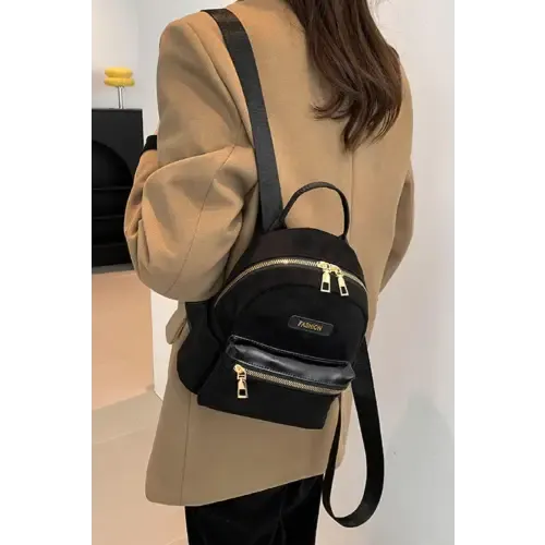 Stylish Suede Adjustable Strap Backpack