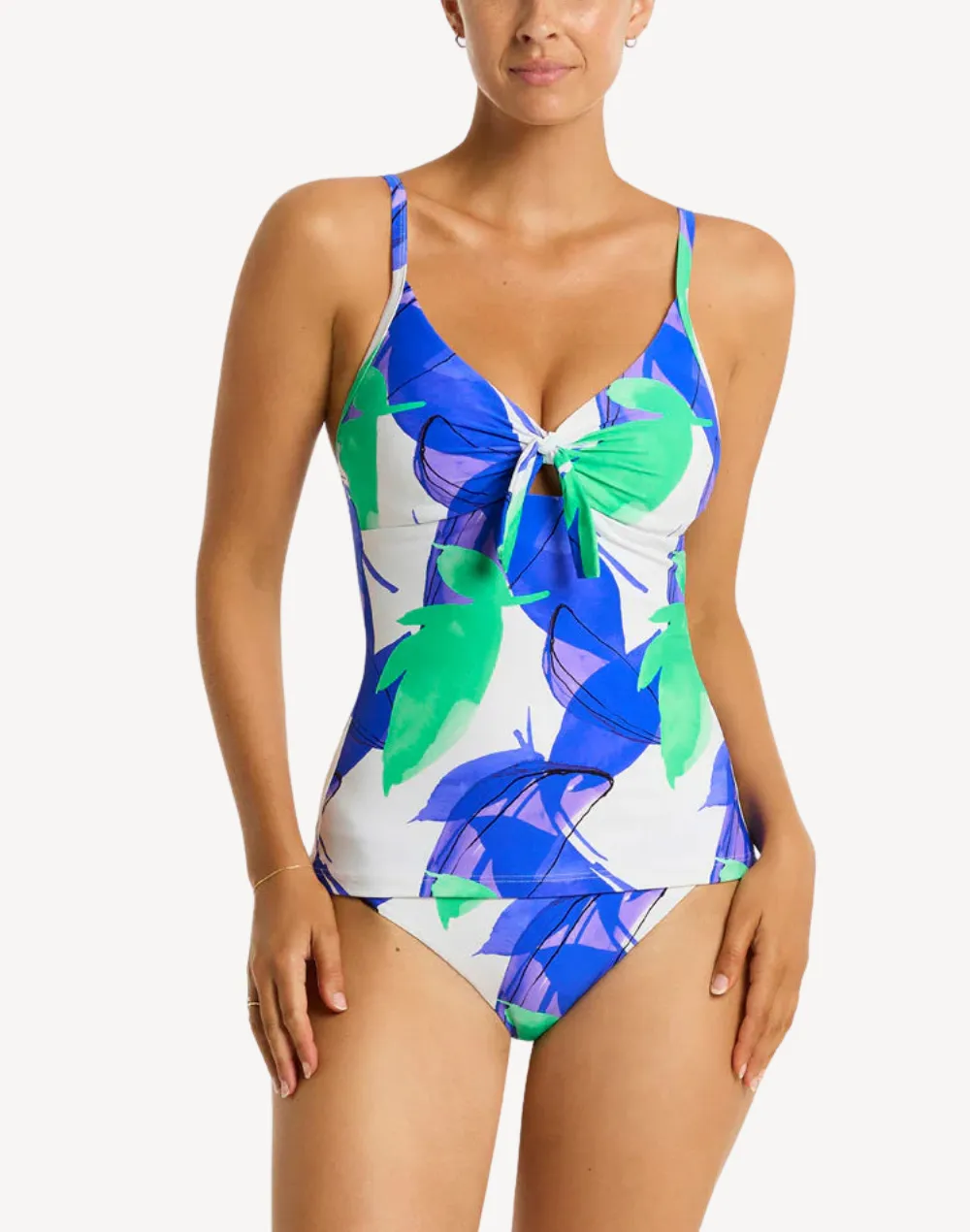 Sublime Tie Front DD/E Tankini Top