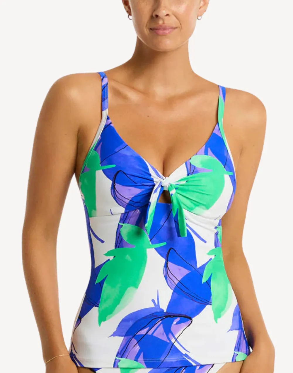 Sublime Tie Front DD/E Tankini Top
