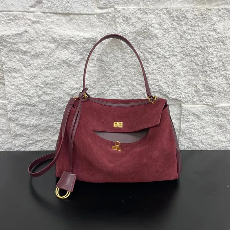Suede leather Bag
