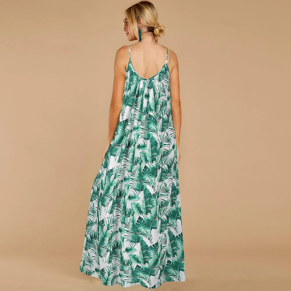 Summer Sleeveless Boho Long Maxi Dresses