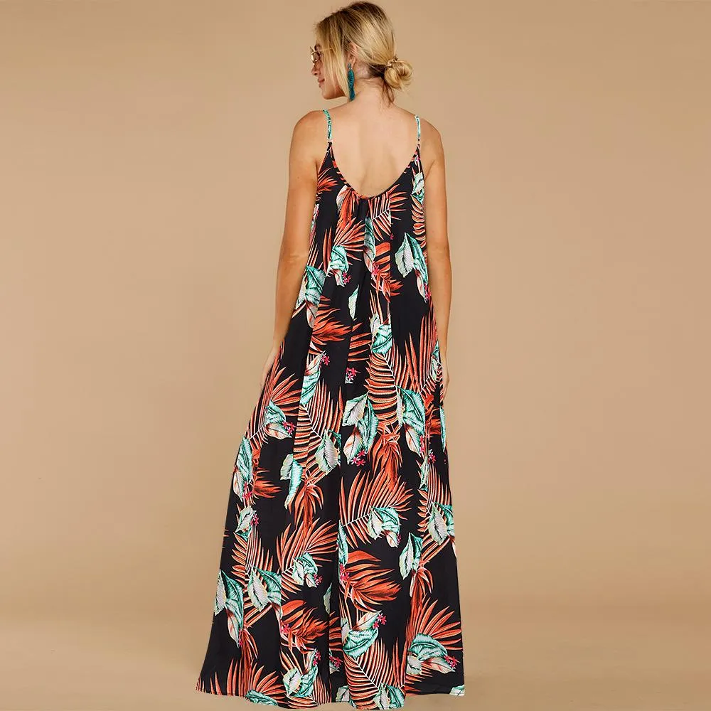 Summer Sleeveless Boho Long Maxi Dresses