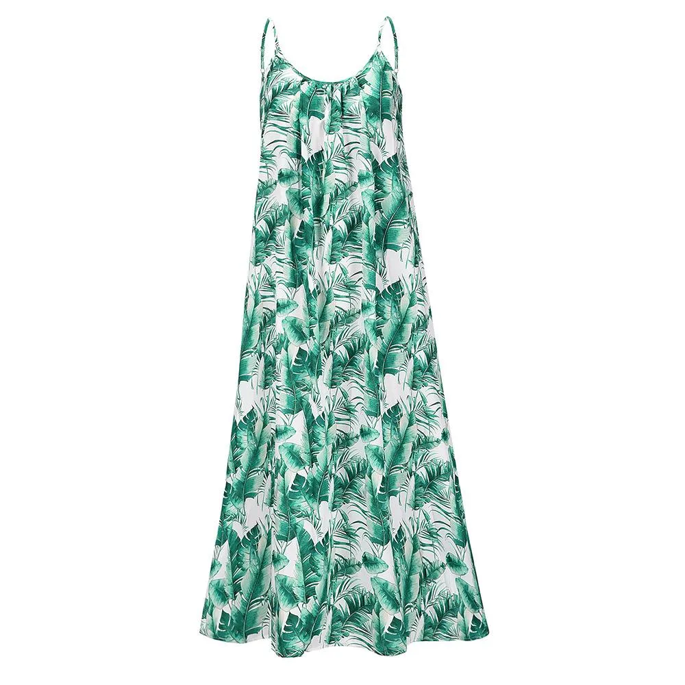 Summer Sleeveless Boho Long Maxi Dresses