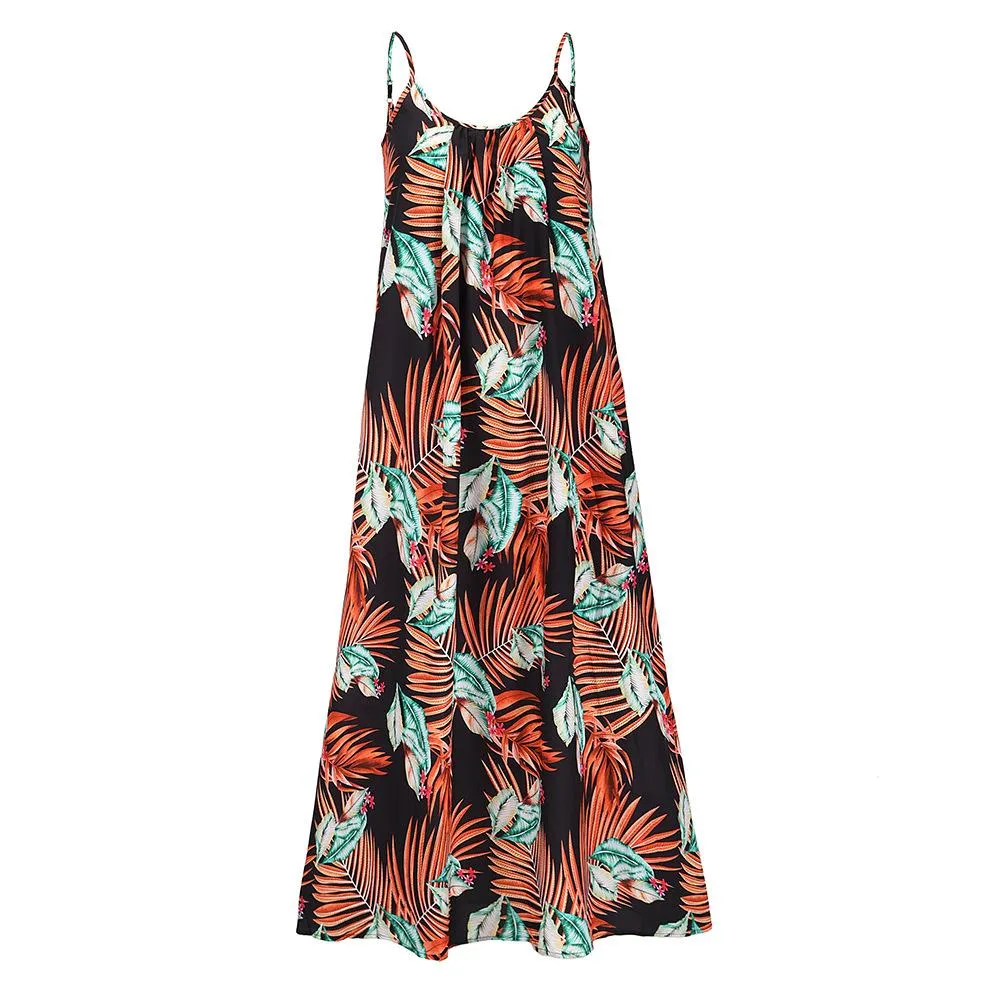 Summer Sleeveless Boho Long Maxi Dresses