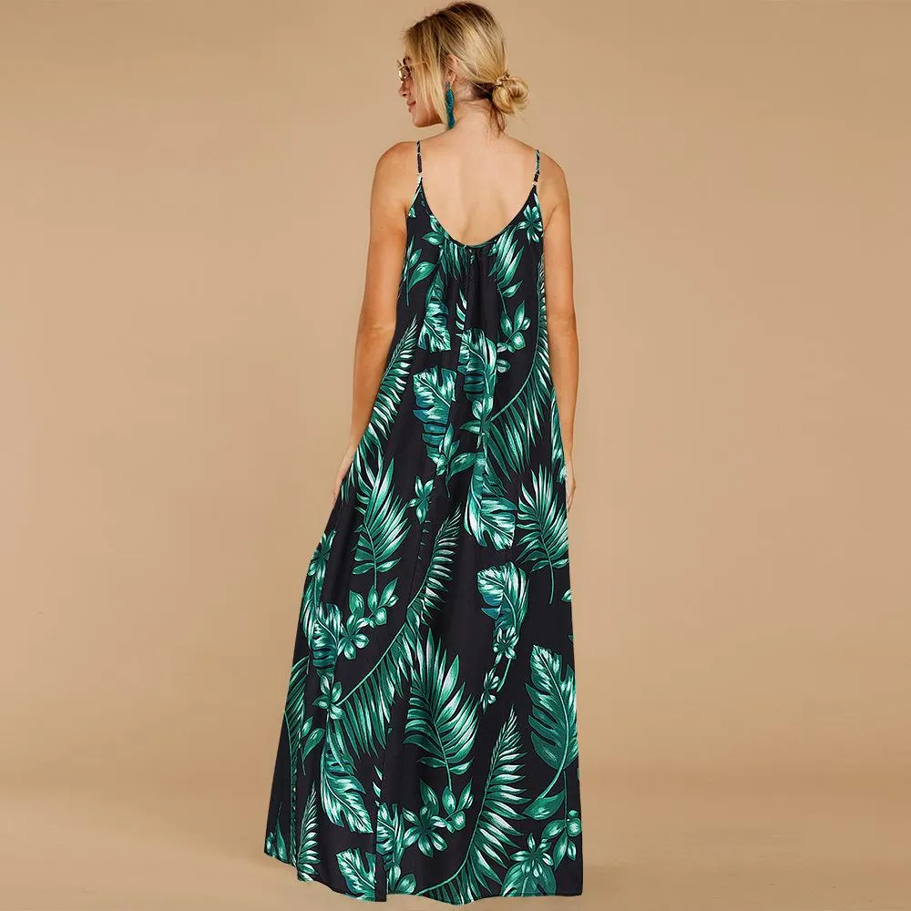 Summer Sleeveless Boho Long Maxi Dresses