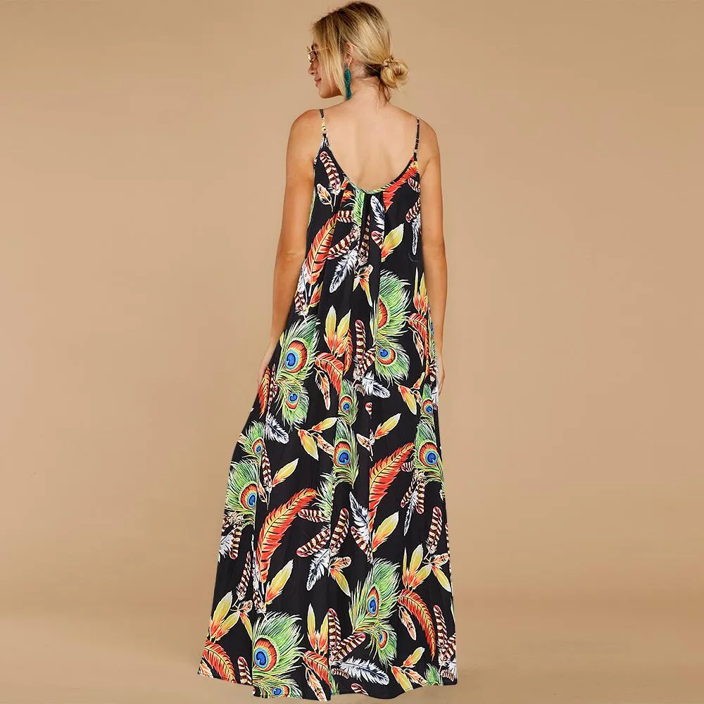 Summer Sleeveless Boho Long Maxi Dresses