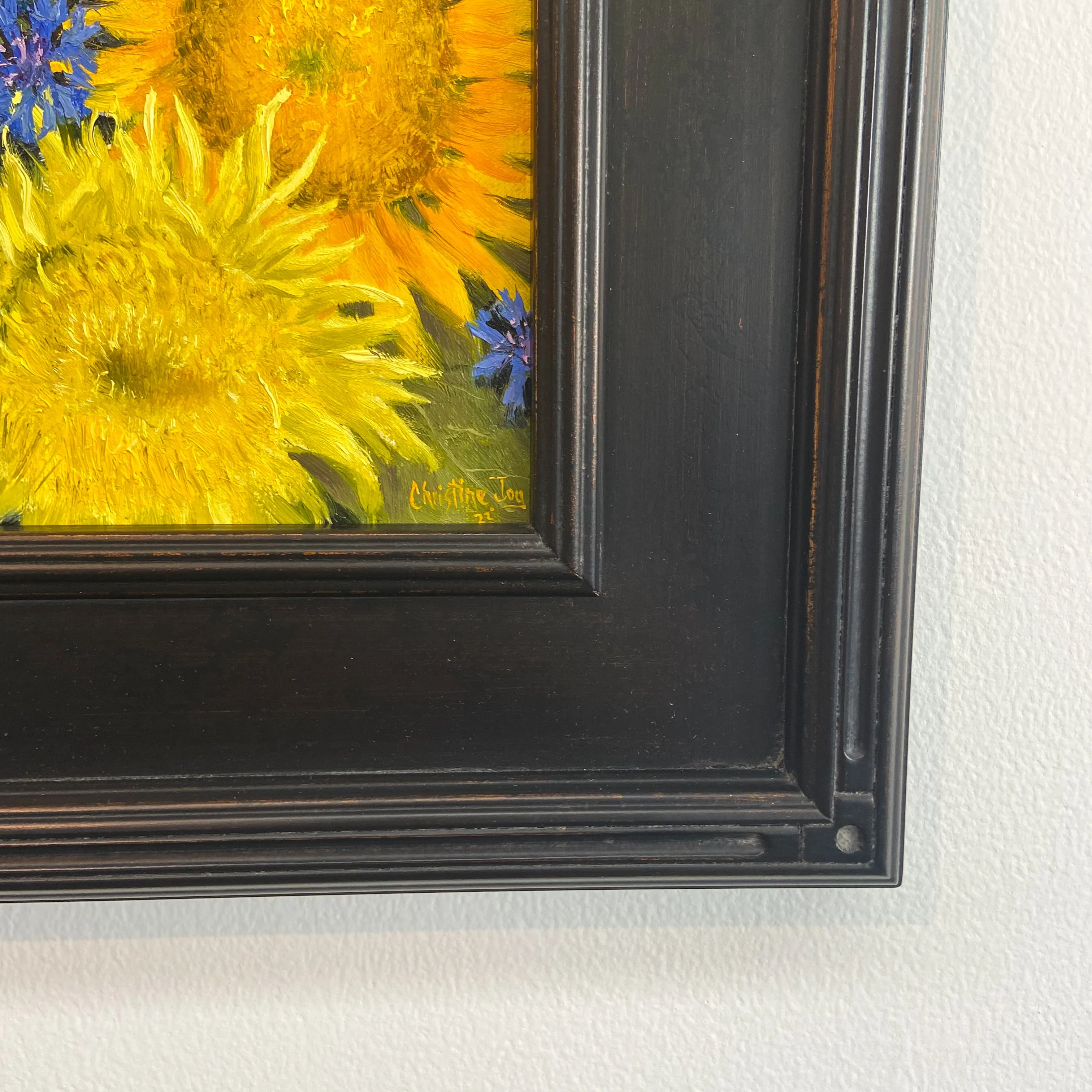 Sunflower and Bachelor Buttons