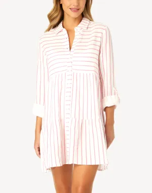 Surfside Long Sleeve Tiered Cover Up