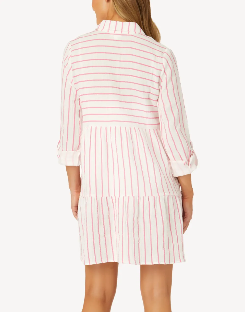 Surfside Long Sleeve Tiered Cover Up