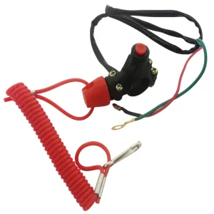 SWK10 KXD RIDER ATTACHED SAFETY PULL CORD KILL SWITCH FOR MINI MOTO / DIRT BIKE / QUAD