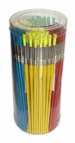 Synthetic Brushes Assorted Colour Set of 144