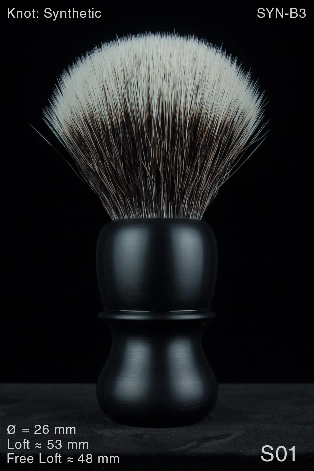 Synthetic Chief 26 mm Satin Ebony S01