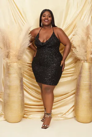 The Bianca Mini Dress (Black)