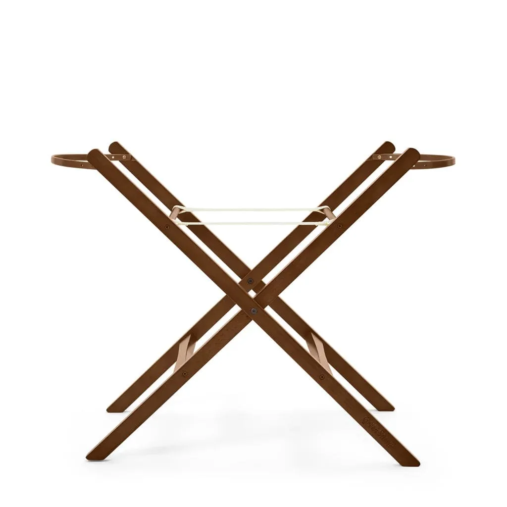 The Little Green Sheep Moses Basket Stand Walnut