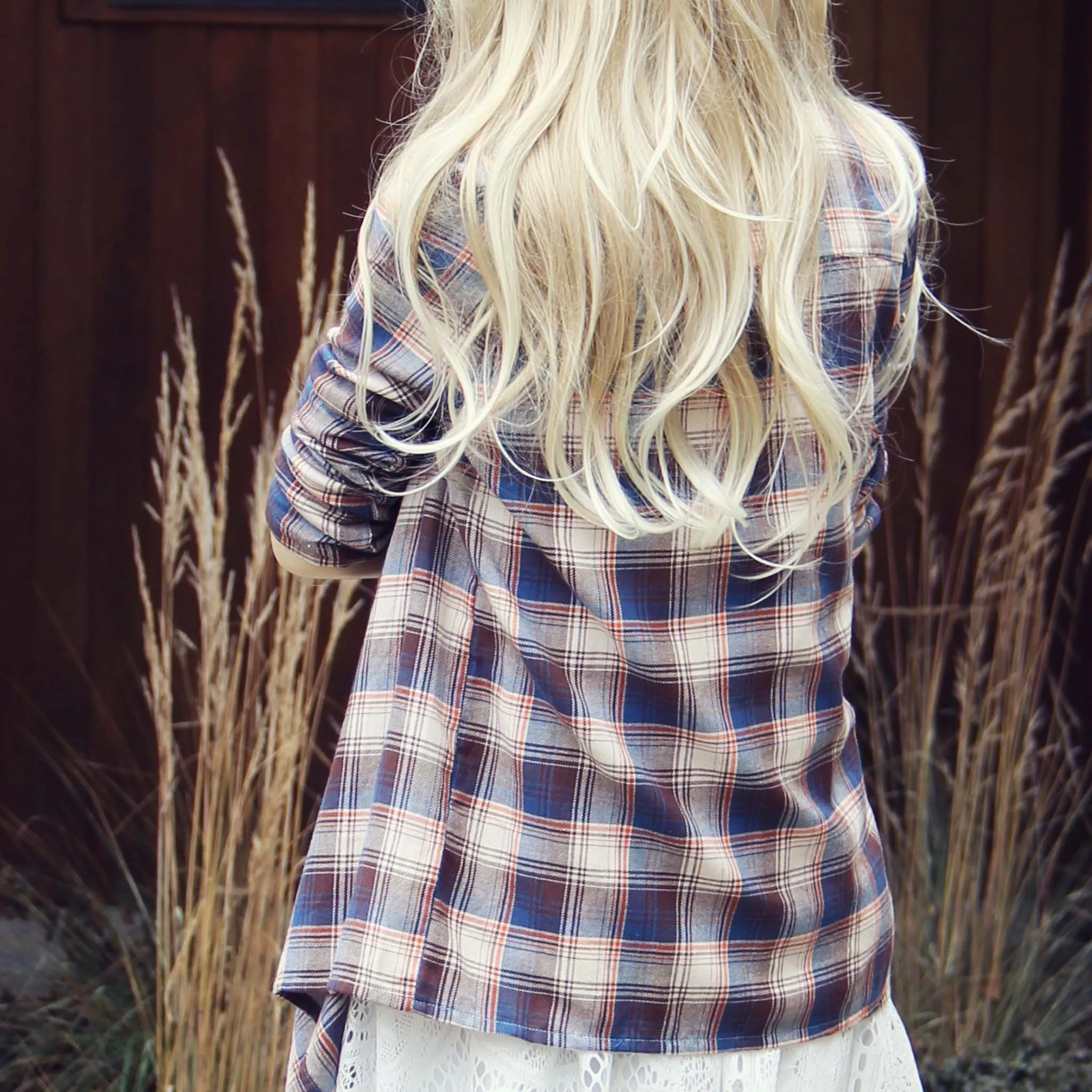 The Plaid & Fringe Top