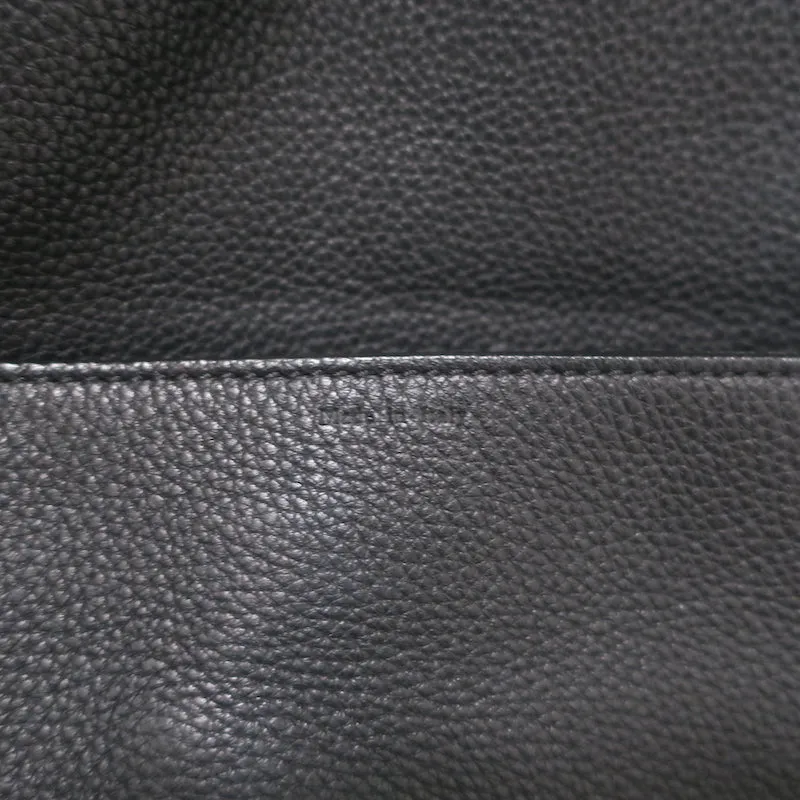 The Row Top Handle 14 Shoulder Bag Black Grained Leather