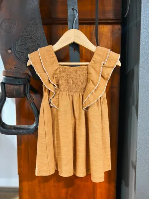 The Sydney Burlap Dress & Bloomer Set (12-18Mo)