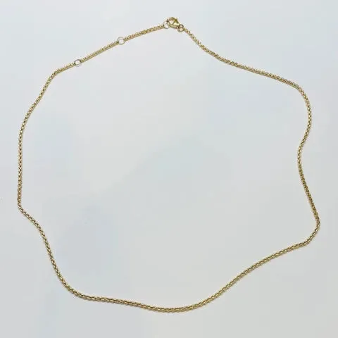 Theodosia 14K Gold Adjustable Small Box Chain