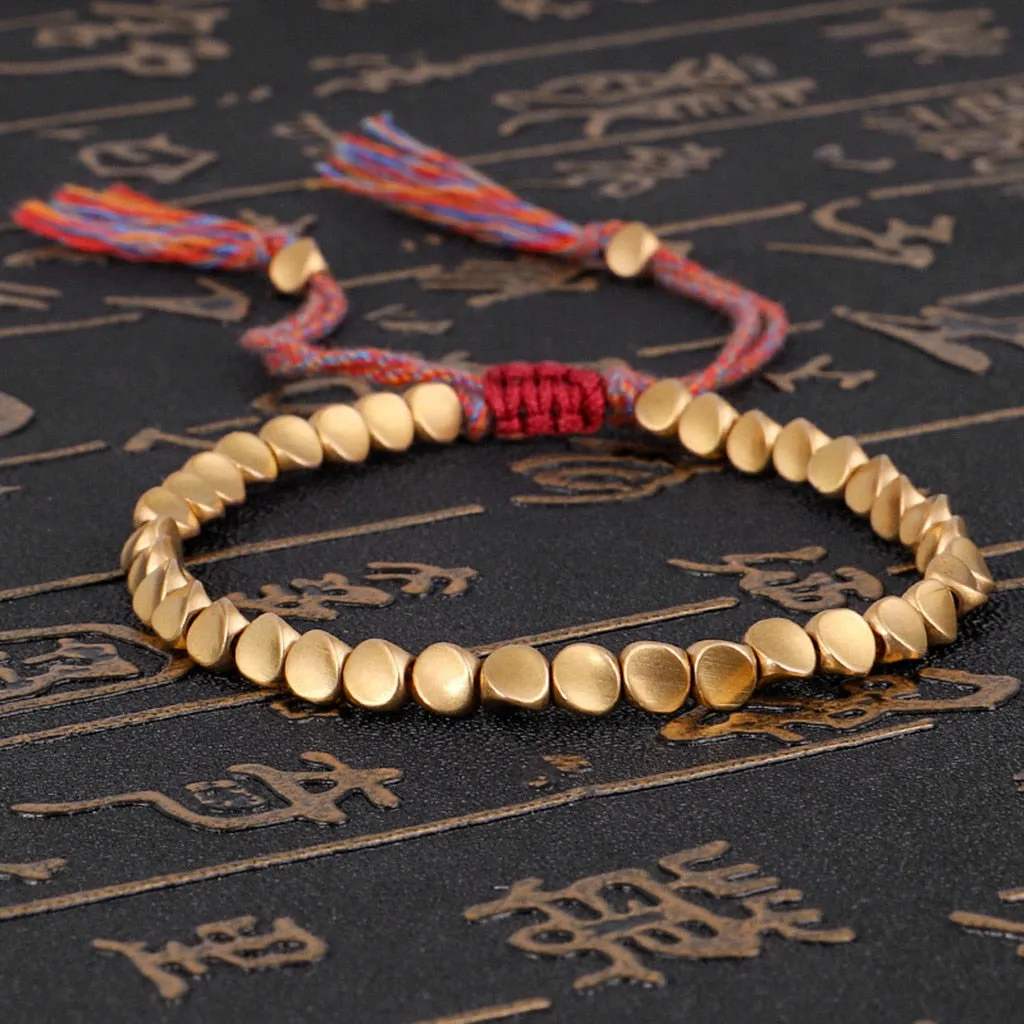 Tibetan Copper Bead Bracelet
