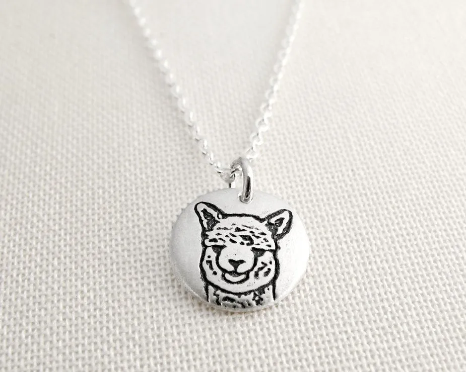 Tiny Alpaca Necklace