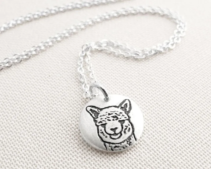 Tiny Alpaca Necklace