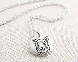 Tiny Alpaca Necklace