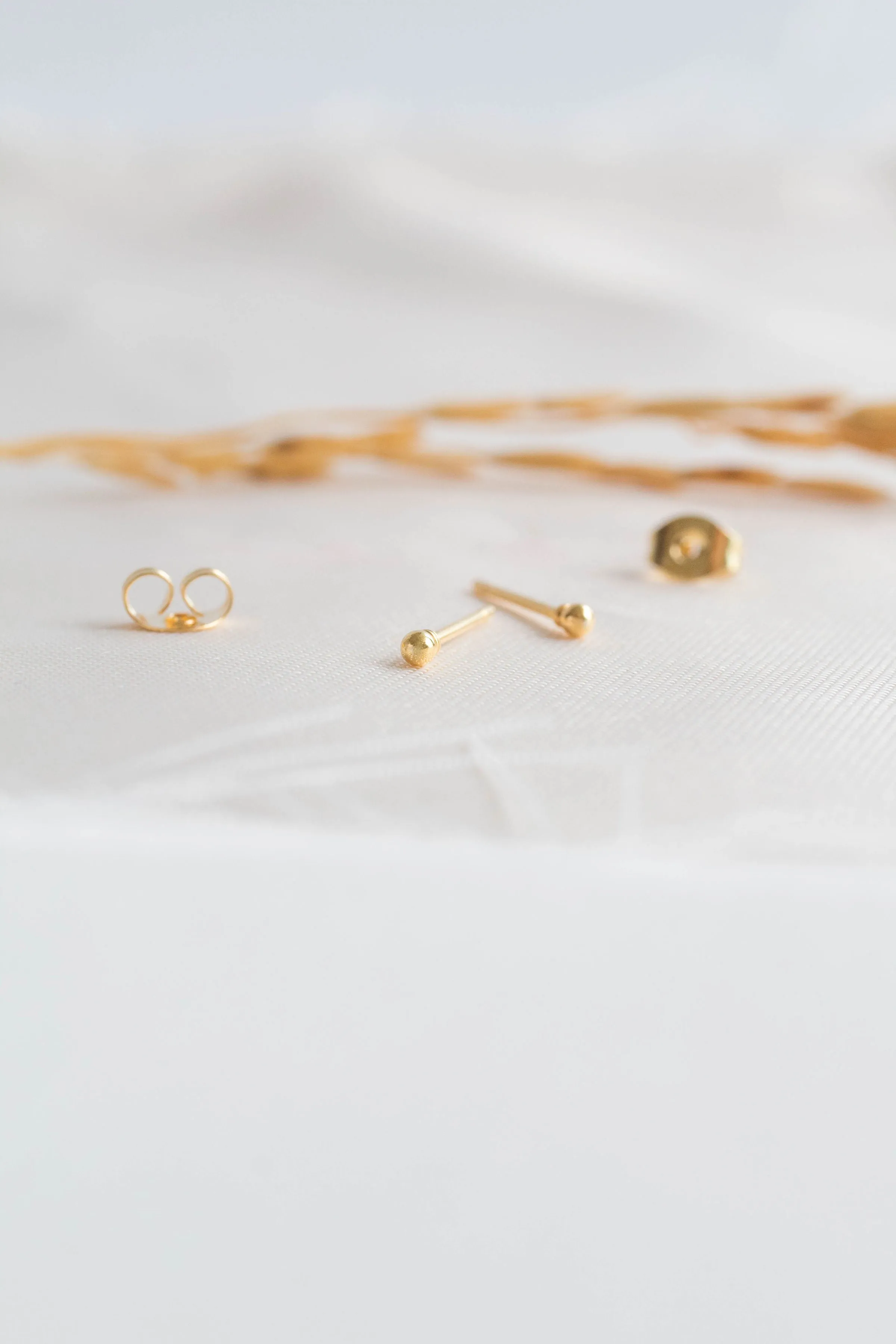 Tiny Ball Stud Earrings