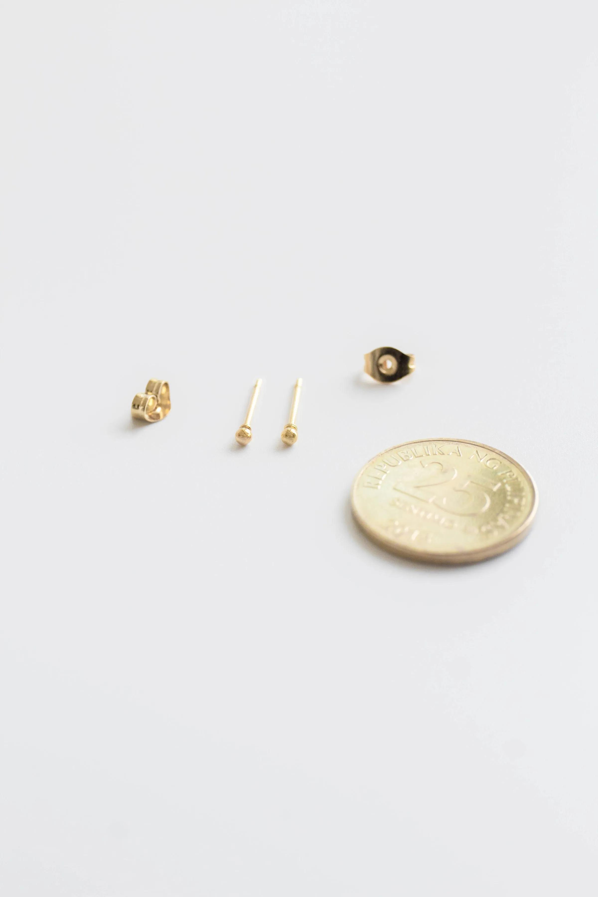 Tiny Ball Stud Earrings