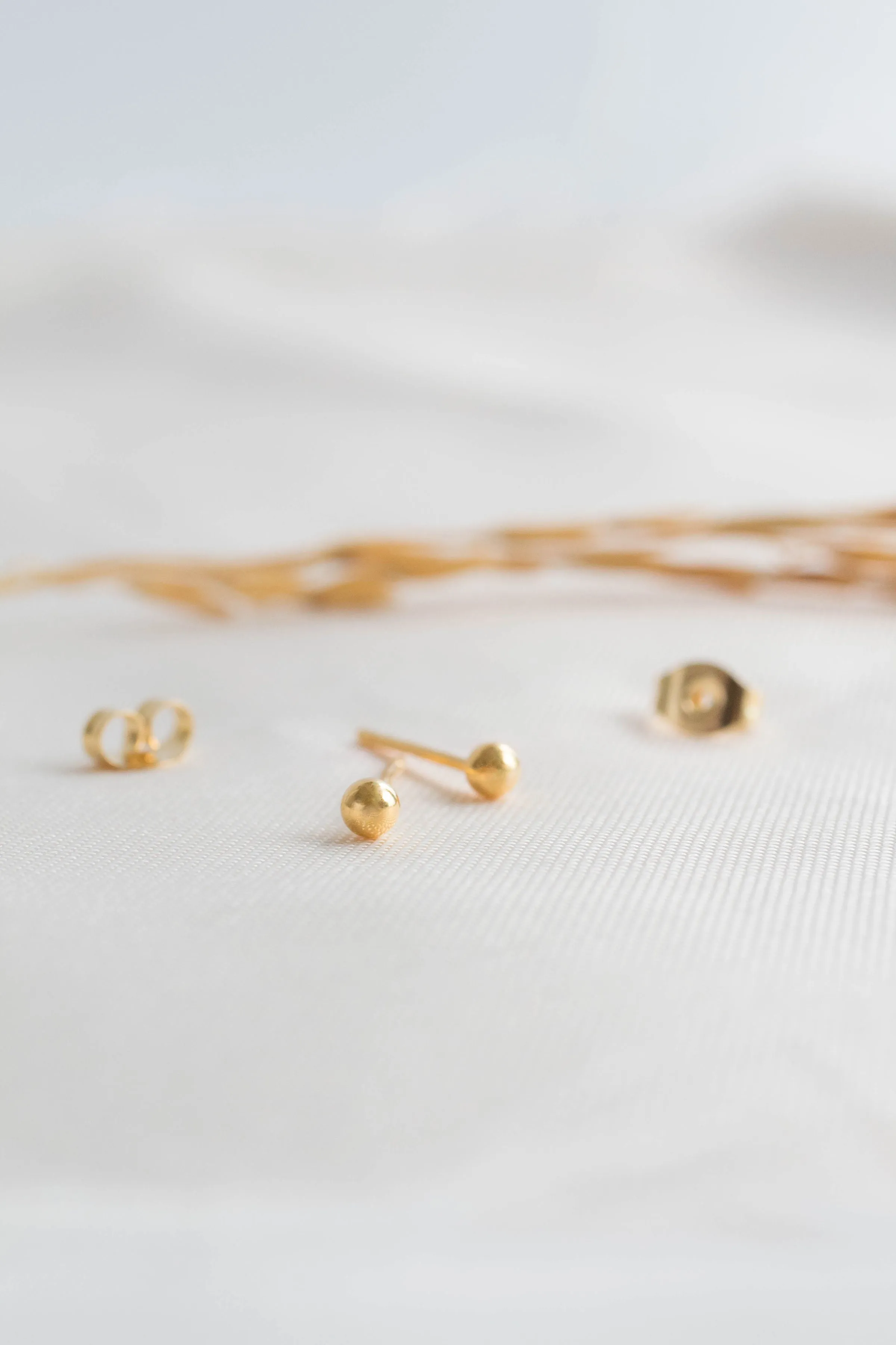 Tiny Ball Stud Earrings
