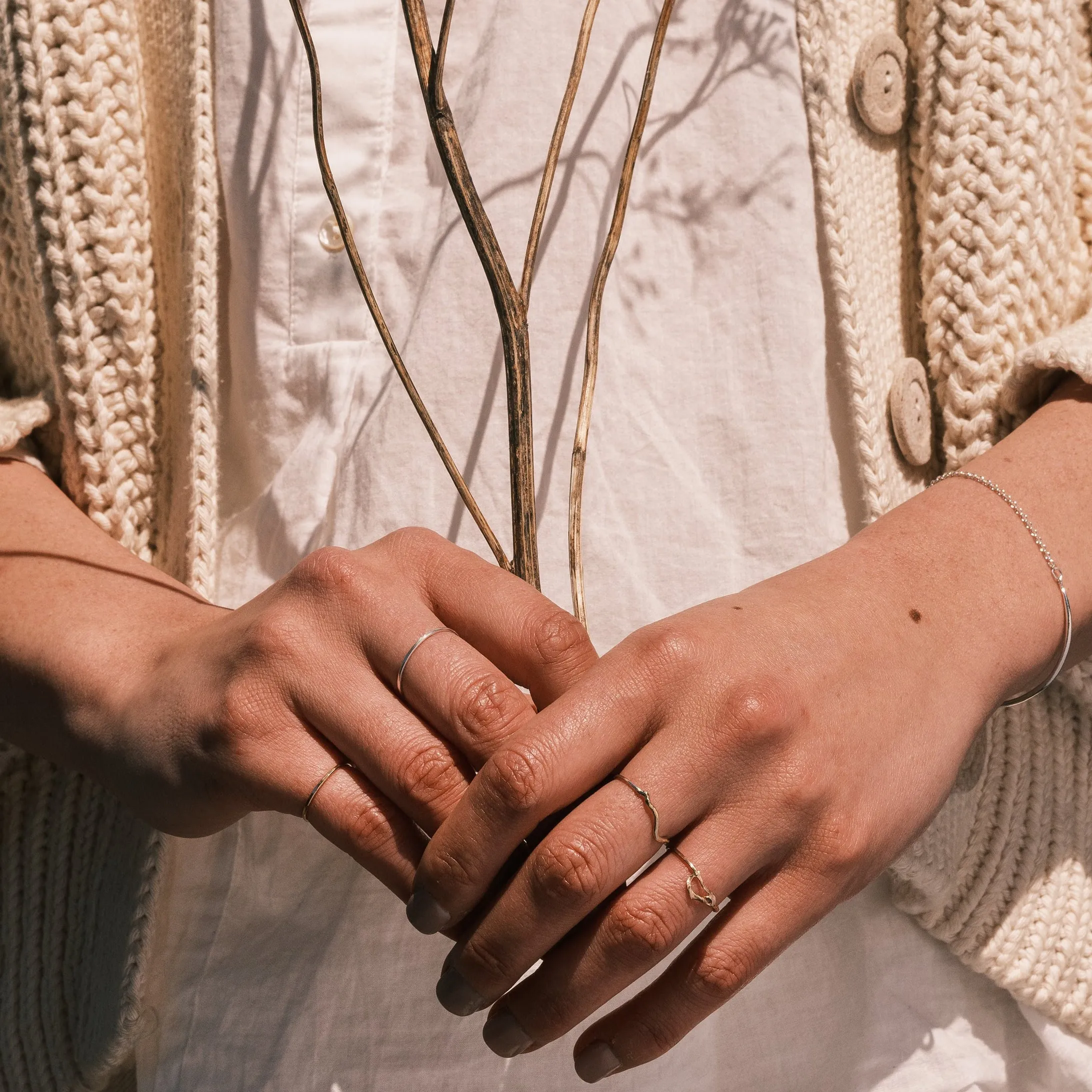 tiny bone ring