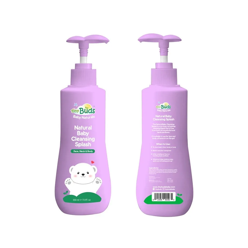Tiny Buds Natural Baby Cleansing Splash 350ml