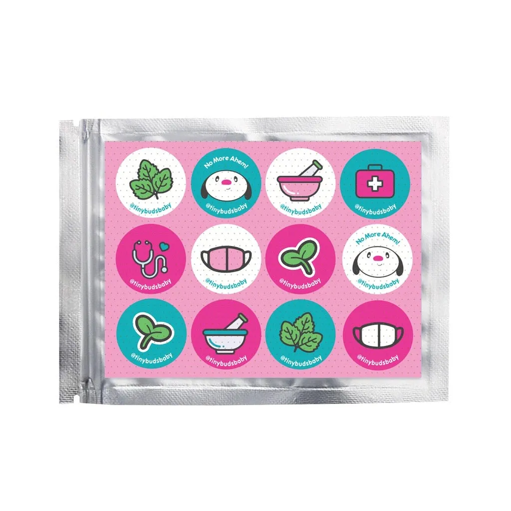 Tiny Buds Stuffy Chest Stick Ons 12 stickers