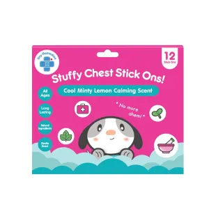 Tiny Buds Stuffy Chest Stick Ons 12 stickers