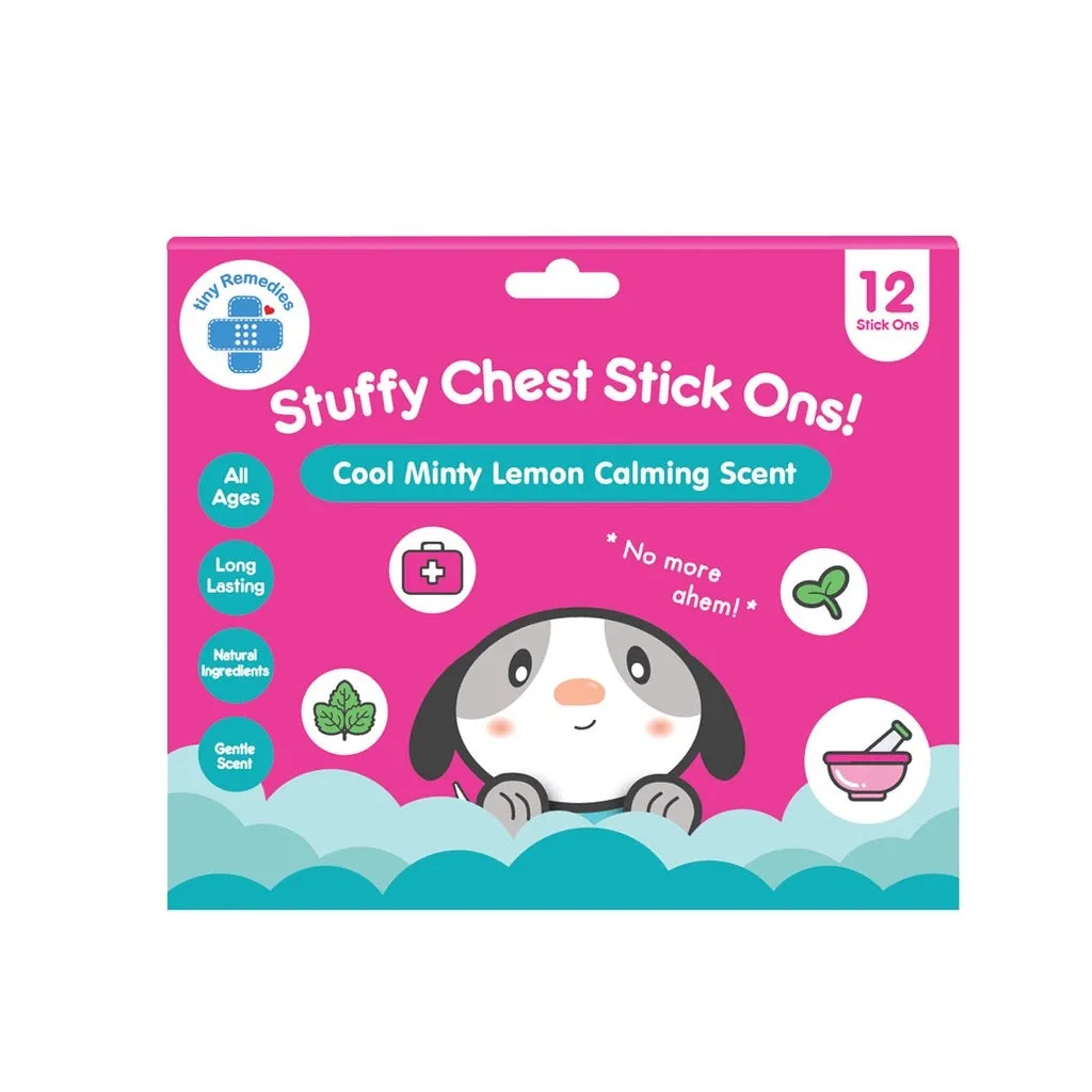 Tiny Buds Stuffy Chest Stick Ons 12 stickers